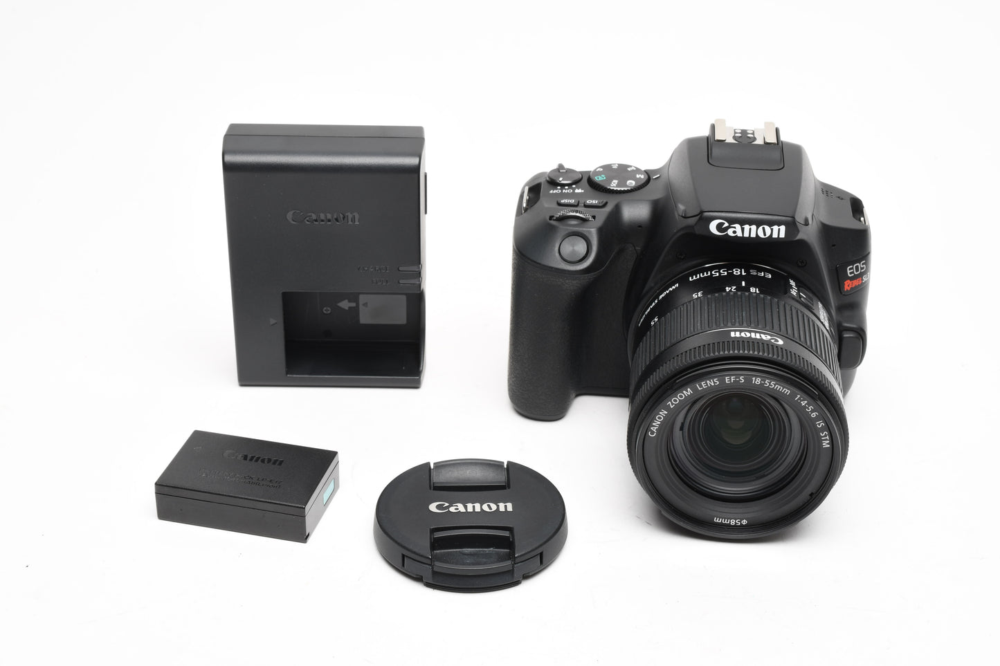 Canon SL-3 w/18-55mm f3.5-5.6 STM zoom, ≤2000 Acts! Great!