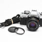 Minolta XG-M 35mm SLR w/50mm f2 lens, strap, new seals, cap, UV, Nice