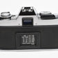 Minolta XG-M 35mm SLR w/50mm f2 lens, strap, new seals, cap, UV, Nice