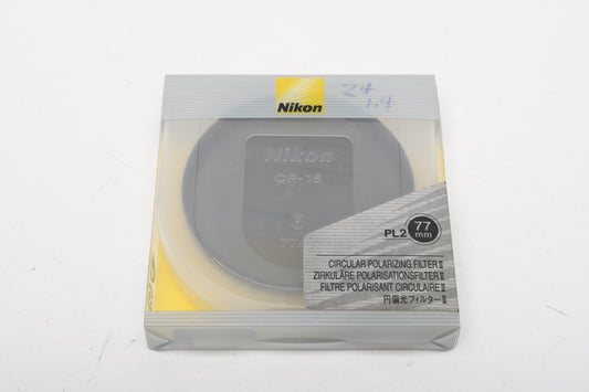 Nikon 77mm PL2 Circular Polarizing Filter 2260, NIB