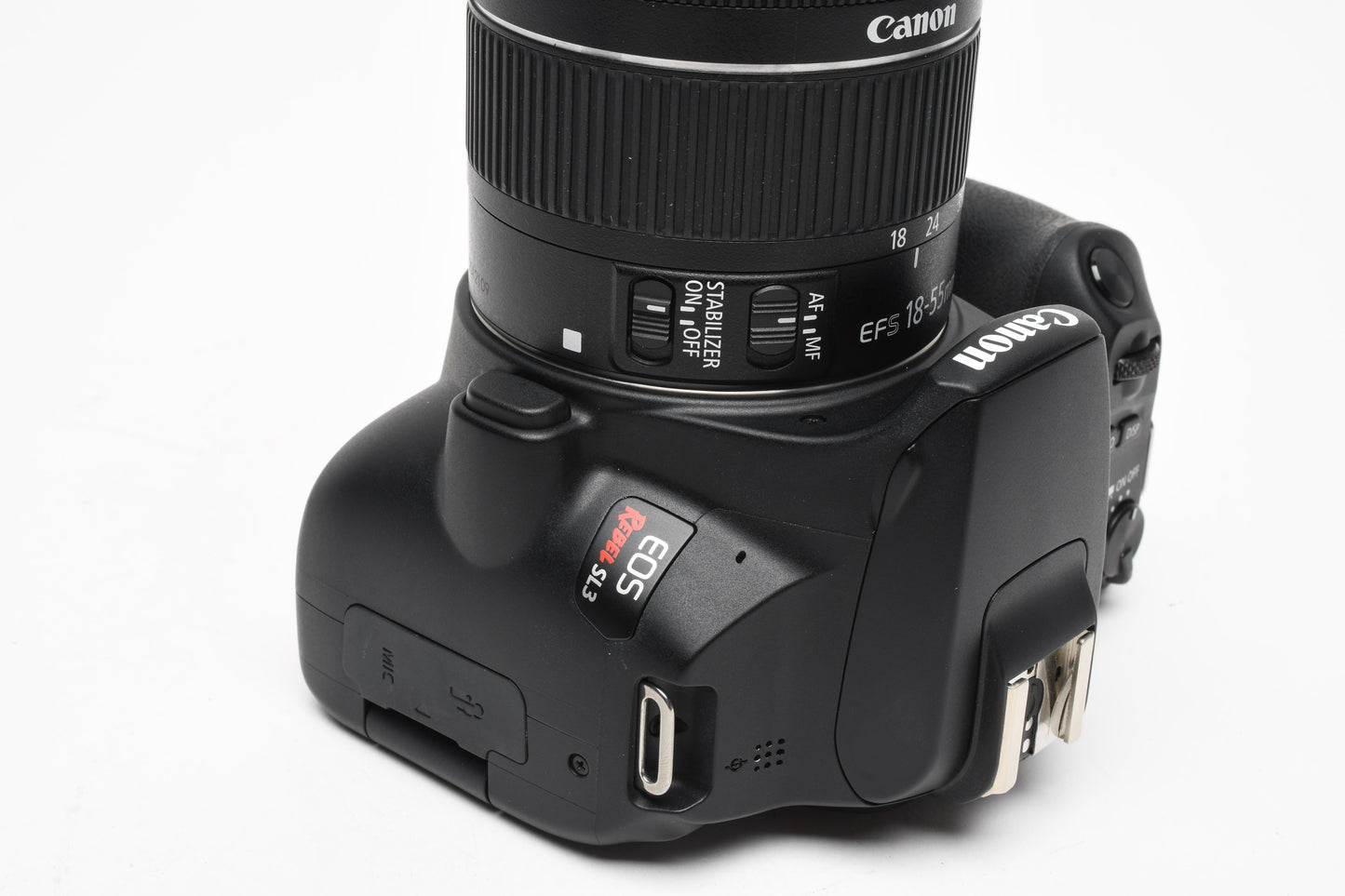 Canon SL-3 w/18-55mm f3.5-5.6 STM zoom, ≤2000 Acts! Great!