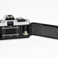 Minolta XG-M 35mm SLR w/50mm f2 lens, strap, new seals, cap, UV, Nice
