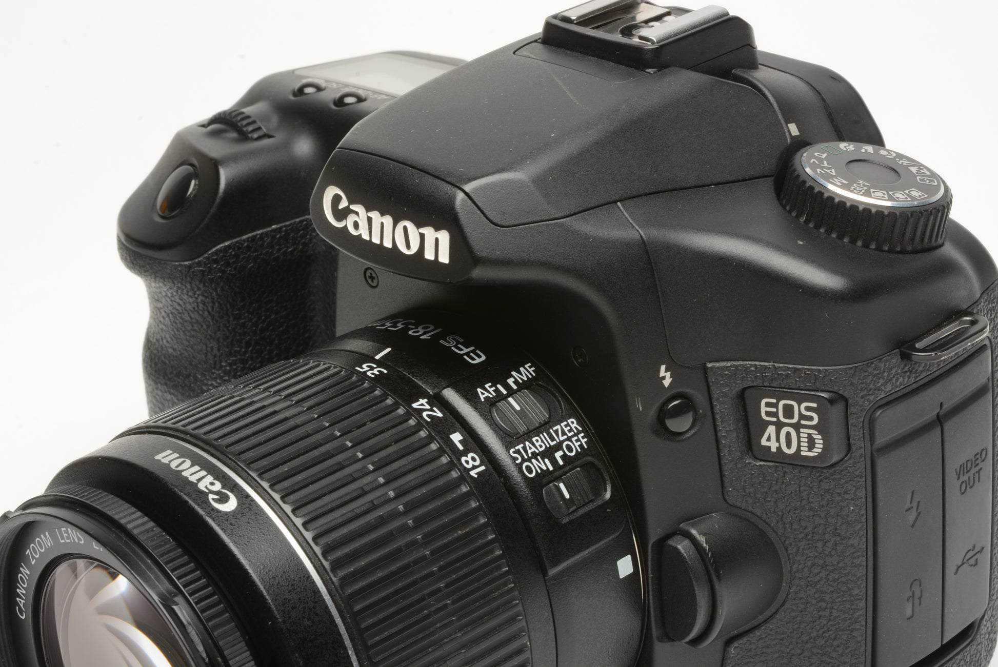 Canon EOS 40D DSLR w/18-55 f3.5-5.6 II, 2X Batts, CF Card, Only ~10K A –  RecycledPhoto