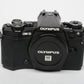 Olympus OM-D E-M5 Mark II Mirrorless black body 52K Acts, tested, Great