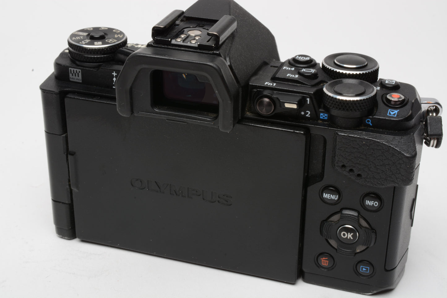 Olympus OM-D E-M5 Mark II Mirrorless black body 52K Acts, tested, Great