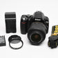 Nikon D40X body w/Nikkor 18-55mm f3.5-5.6 G VR, batt, charger, 15,533 acts