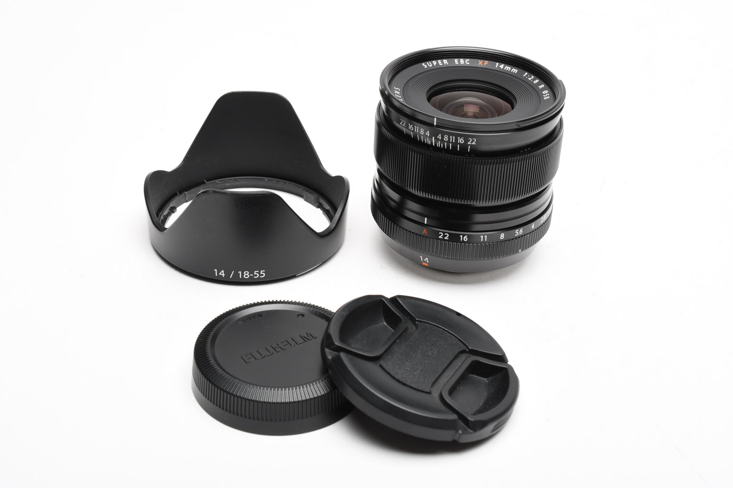 Fujifilm Super EBC XF 14mm F2.8 R Wide Angle Lens, caps, hood, Sharp!