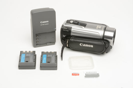 Canon HF-R100A Video Camera, 2batts, charger, 64GB Micro SD card, tested, Great!