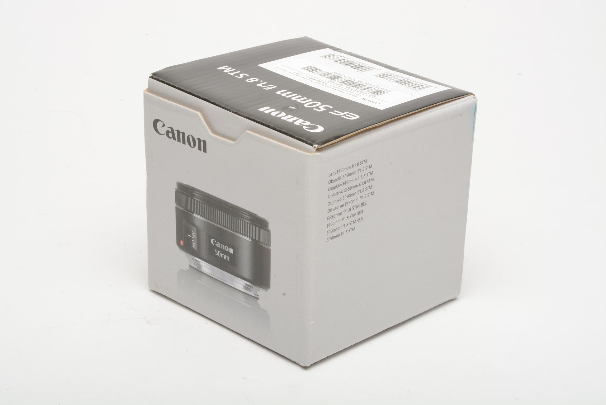 Canon EF boxed RecycledPhoto Prime caps, Mint, f1.8 – 50mm barely used, lens, STM