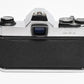Pentax K1000 35mm SLR w/50mm f2 lens, New seals, strap, Great!