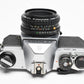 Pentax K1000 35mm SLR w/50mm f2 lens, New seals, strap, Great!