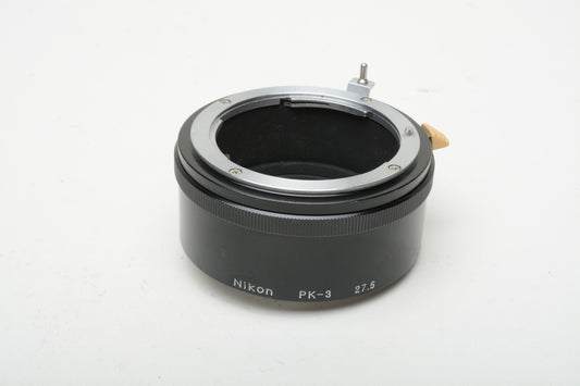 Nikon PK-3 27.5mm Auto Extension Ring, Very clean