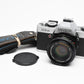 Minolta XG-A 35mm SLR w/50mm f2 lens, strap, new seals, cap, Great!