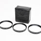 Samigon 55mm Close-Up Lens Set No. 1, 2 & 4 in case, Mint-