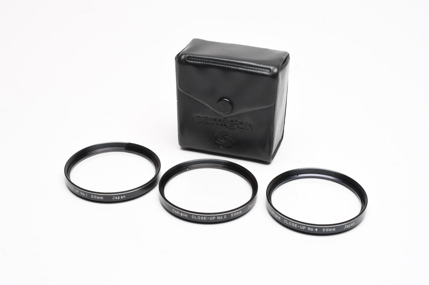 Samigon 55mm Close-Up Lens Set No. 1, 2 & 4 in case, Mint-