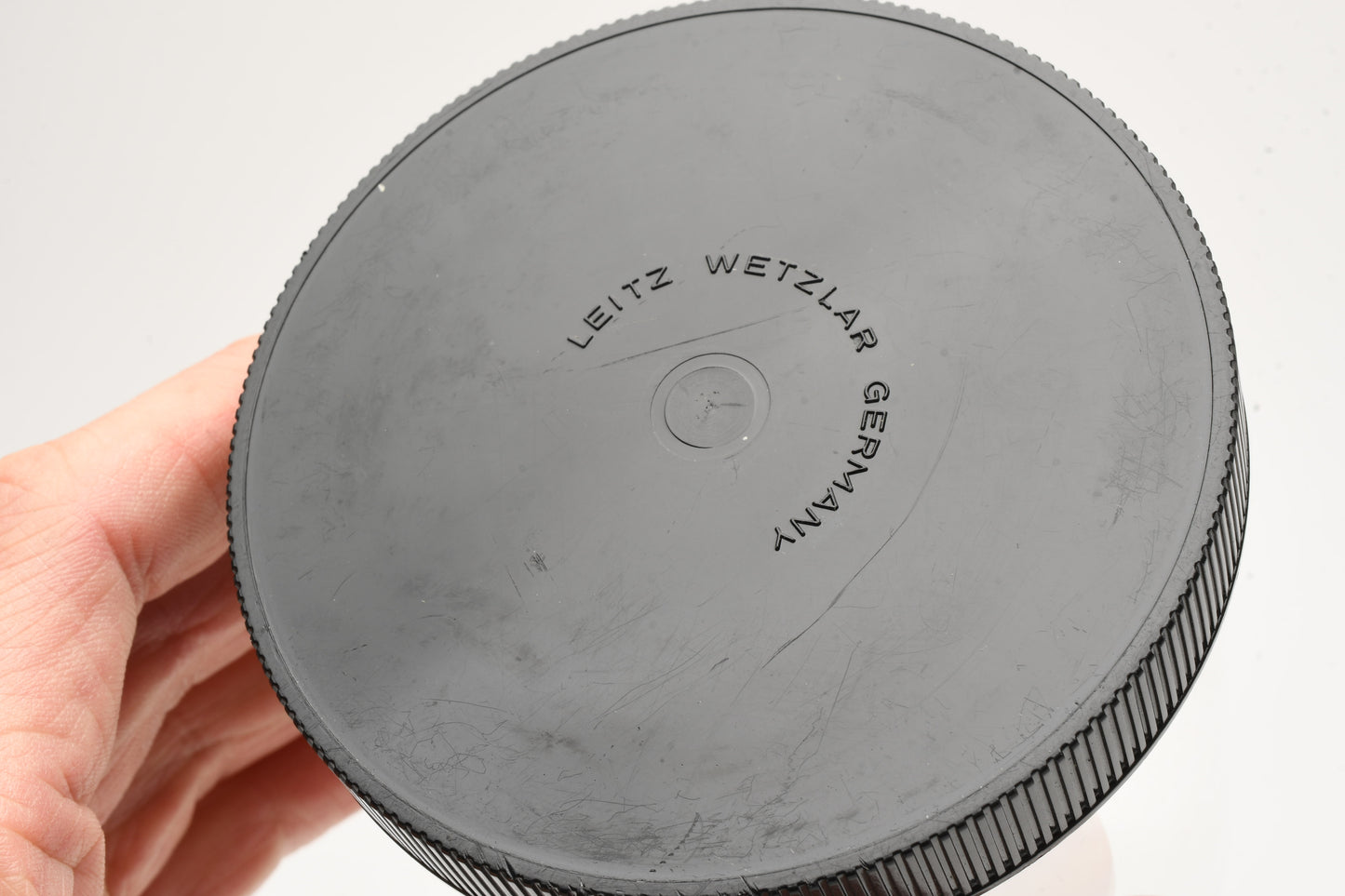 Leica Leitz Jewel Case 4" high x 3.5" wide base for R lenses, Clean!