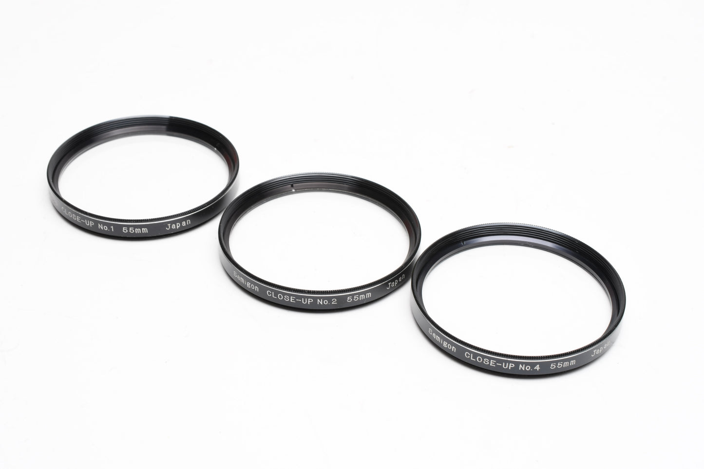 Samigon 55mm Close-Up Lens Set No. 1, 2 & 4 in case, Mint-