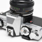 Minolta XG-A 35mm SLR w/50mm f2 lens, strap, new seals, cap, Great!