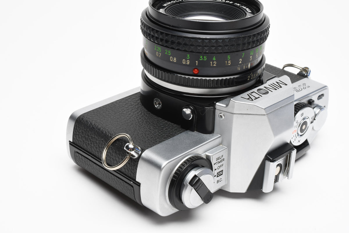 Minolta XG-A 35mm SLR w/50mm f2 lens, strap, new seals, cap, Great!