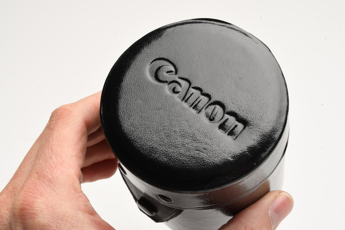 Canon C lens case Black ~4" x 3", Very clean