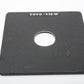 Toyo View 4x5" Camera Lens Board 158mm Square 35.5mm Hole Copal 0