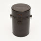 Nikon Nikkor lens case brown ~5" x 3.25", Very clean