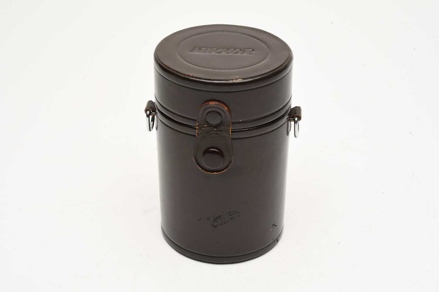 Nikon Nikkor lens case brown ~5" x 3.25", Very clean