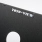 Toyo View 4x5" Camera Lens Board 158mm Square 35.5mm Hole Copal 0