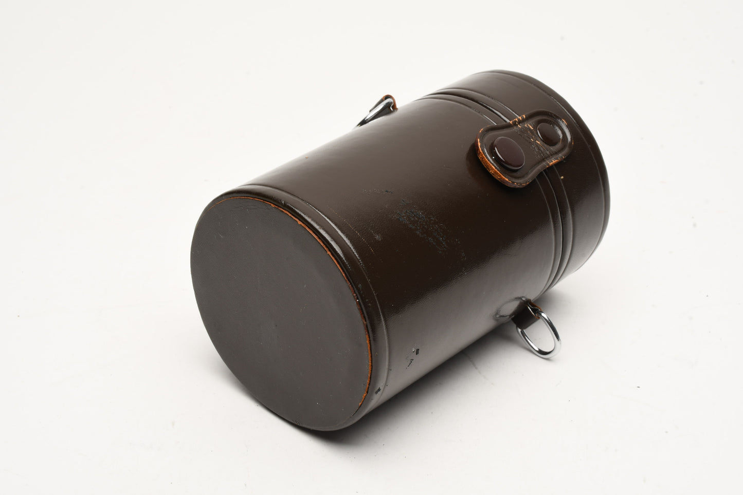 Nikon Nikkor lens case brown ~5" x 3.25", Very clean