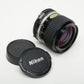 Nikon Nikkor MF 28mm f2 AIS wide angle lens, caps, very clean & sharp!