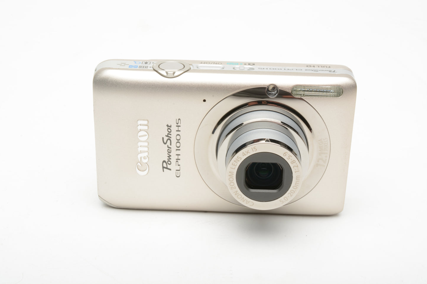 Canon PowerShot ELPH 100HS 12.1MP Digital Point&Shoot, Mint-, Boxed, +Case