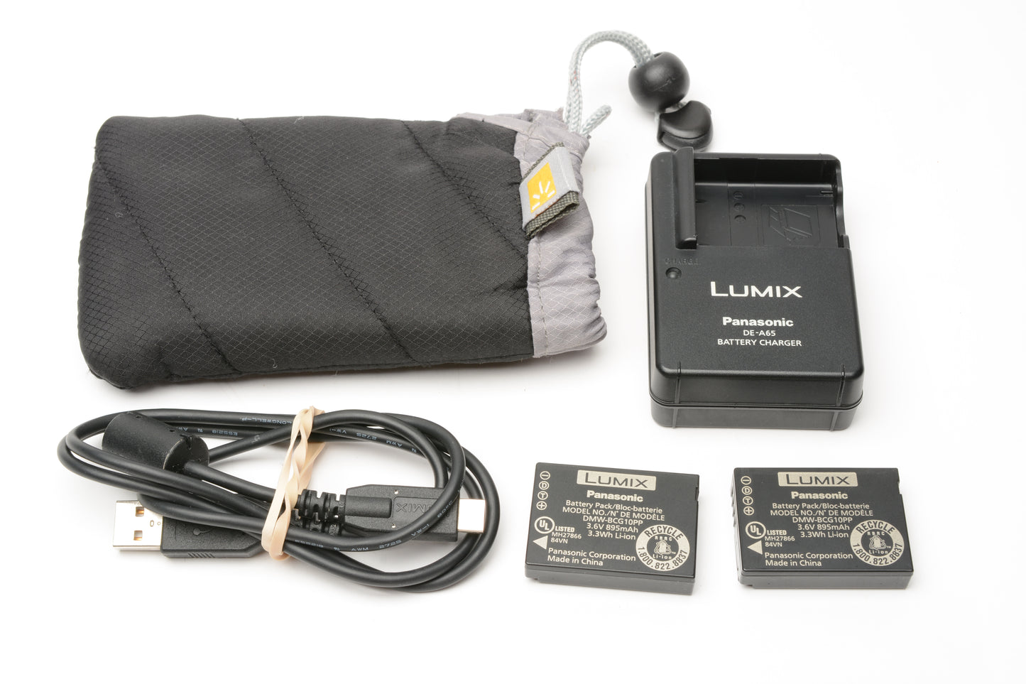 Panasonic Lumix DMC-ZS7 12.1MP Digital Point&Shoot, 2batts, charger, pouch