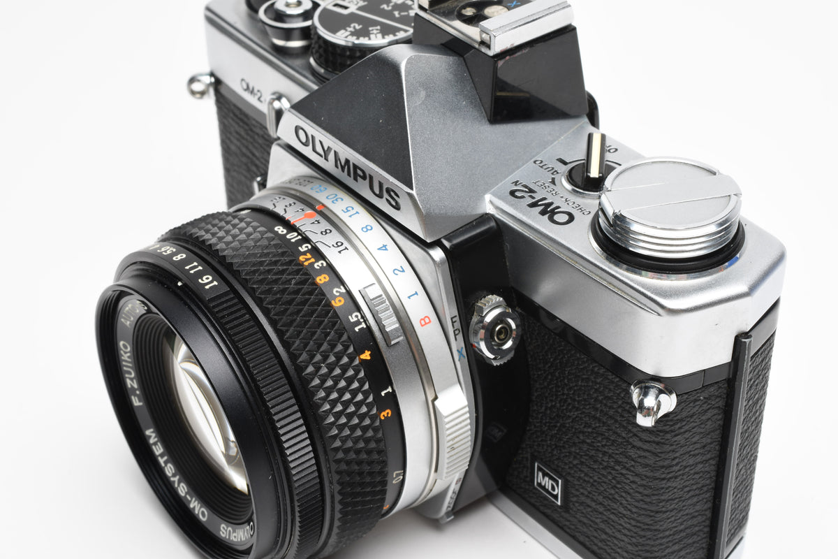 Olympus OM-2N 35mm SLR w/50mm f/1.8 Lens, New Seals! Shoe, nice!