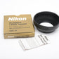 Nikon HR-2 rubber lens hood for 50mm f1.2 or 58mm f1.2 Noct in box