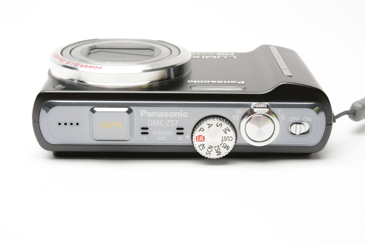 Panasonic Lumix DMC-ZS7 12.1MP Digital Point&Shoot, 2batts, charger, pouch