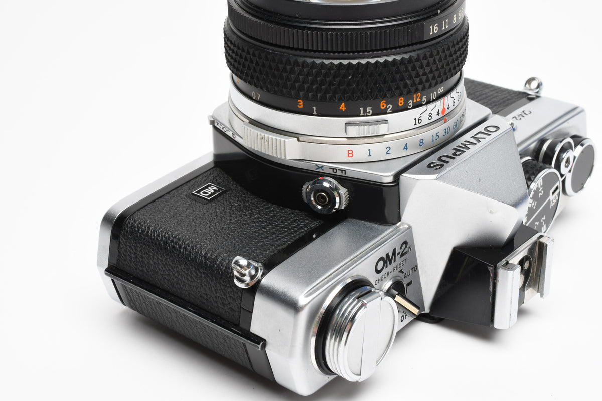 Olympus OM-2N 35mm SLR w/50mm f/1.8 Lens, New Seals! Shoe, nice!