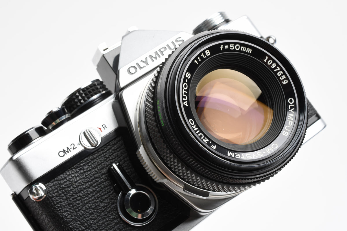 Olympus OM-2N 35mm SLR w/50mm f/1.8 Lens, New Seals! Shoe, nice!