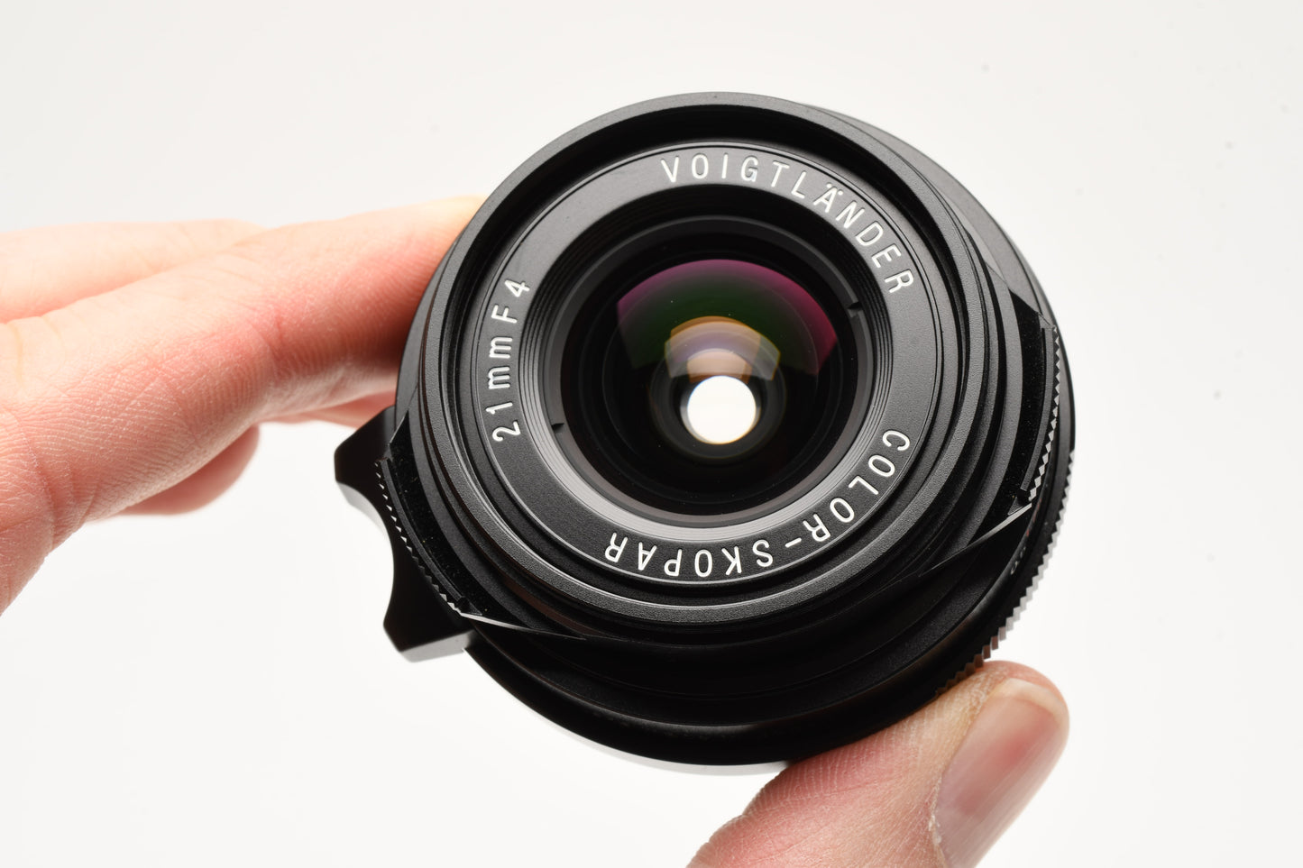 Voigtlander Color Skopar 21mm F4 VM (for Leica M mount), Hood, caps + UV, Mint-