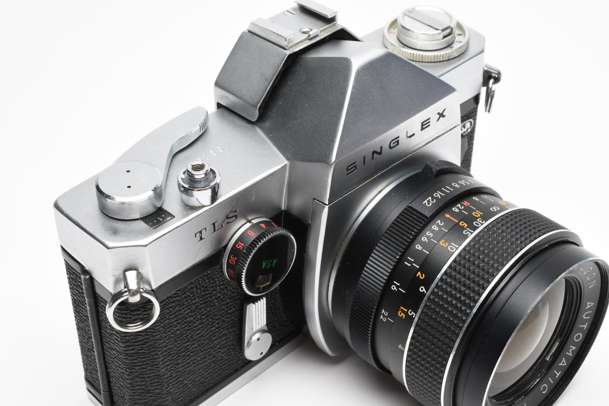 Ricoh Singlex TLS 35mm SLR w/Rexagon 35mm f2.8 lens, strap, new seals