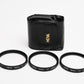 Hoya 52mm Close-up filter set +1, +2, +4 in pouch, Mint-