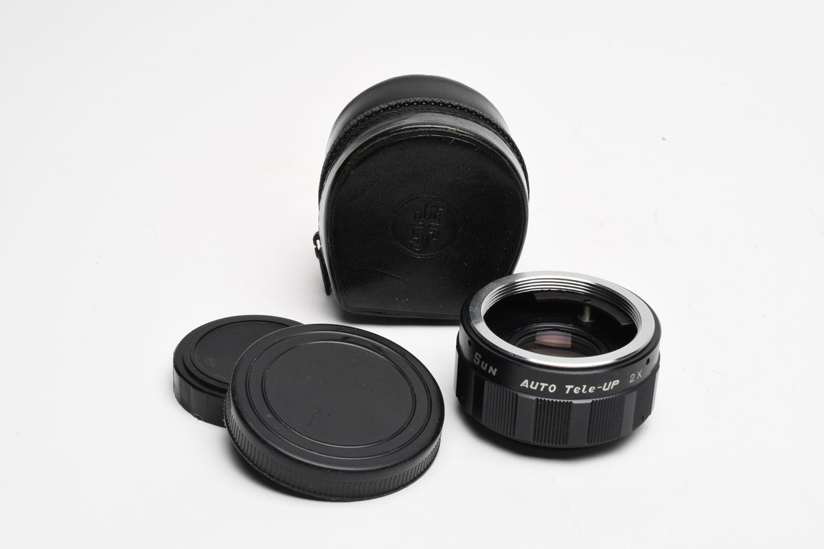 Sun 2X Converter for M42 Mount lens, Very clean, w/Caps and case