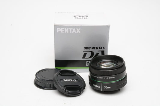 Pentax SMC DA 50mm f1.8 Prime lens, Mint, Boxed