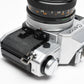 Canon AE-1 35mm SLR Camera w/50mm f1.8 Lens, UV, New Seals! Great!