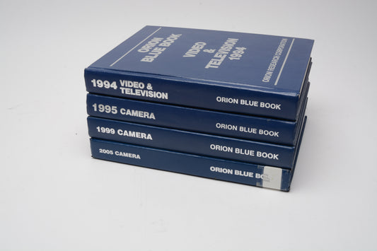 Orion Blue Book - Set of 4 - 1994, 1995, 1999, 2005 - Video/Television/Camera