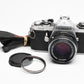 Pentax ME 35mm SLR w/50mm f2 lens, new seals, tested, accurate, nice!
