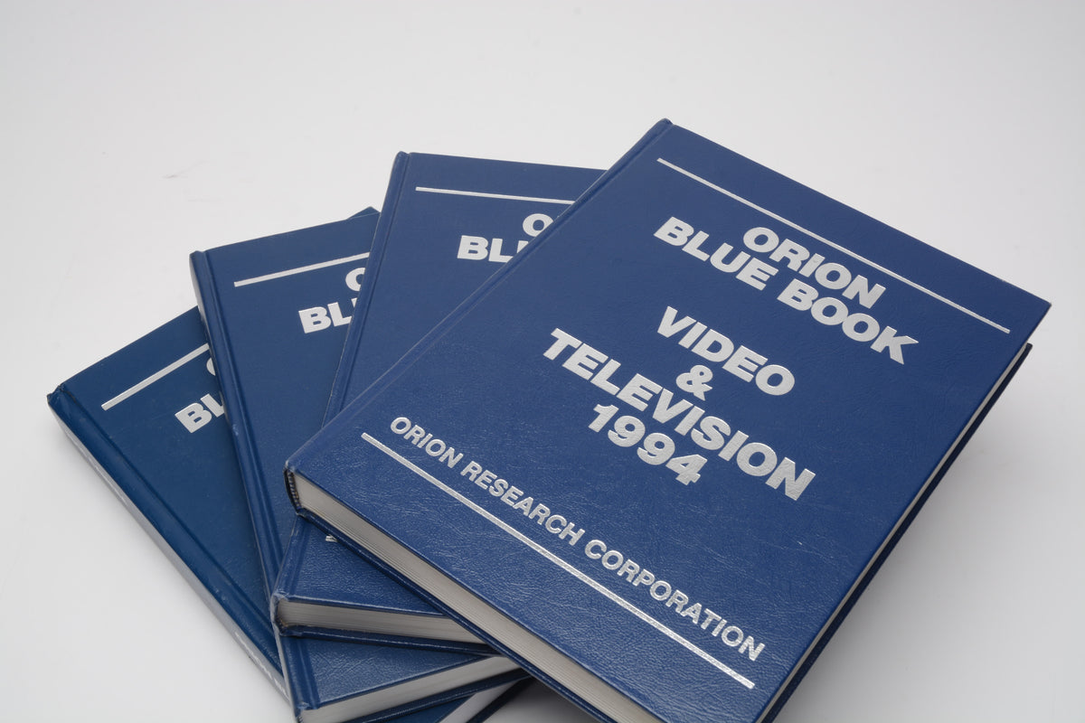 Orion Blue Book - Set of 4 - 1994, 1995, 1999, 2005 - Video/Television/Camera
