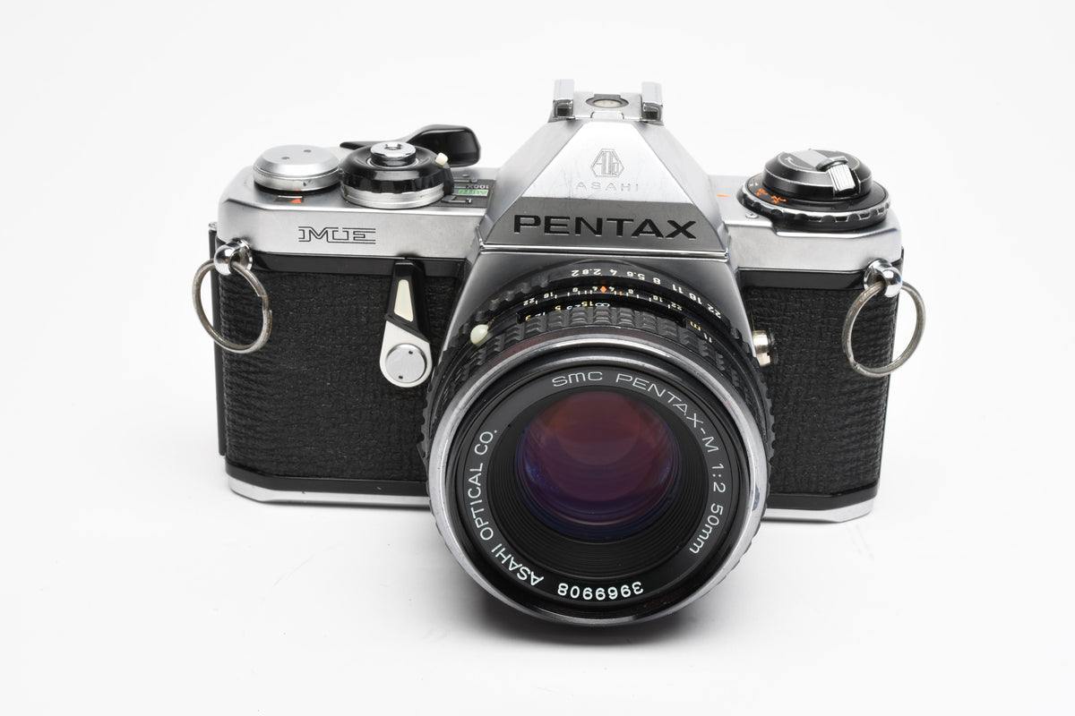 Pentax ME 35mm SLR w/50mm f2 lens, new seals, tested, accurate, nice!