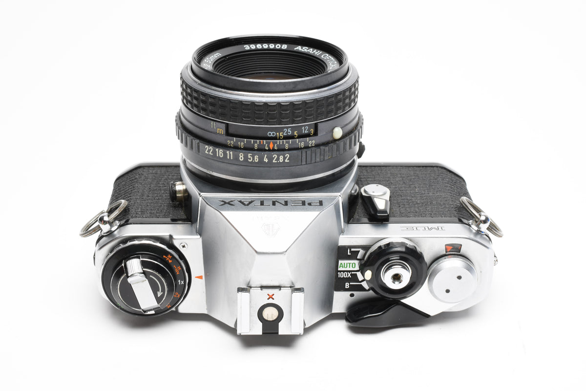Pentax ME 35mm SLR w/50mm f2 lens, new seals, tested, accurate, nice!