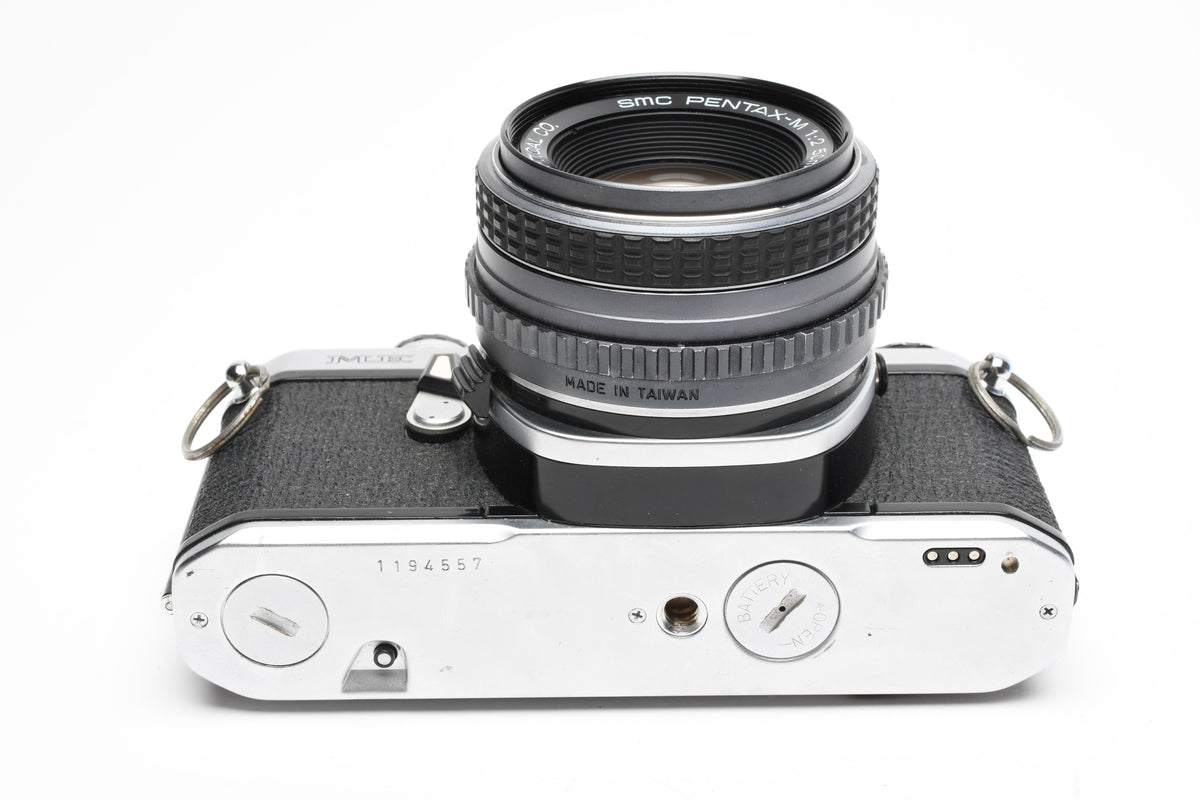 Pentax ME 35mm SLR w/50mm f2 lens, new seals, tested, accurate, nice!