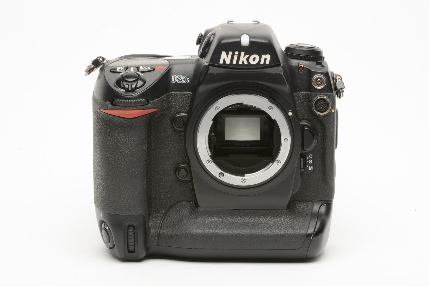 Nikon D2HS DSLR bundle, 2batts, charger, strap, 16GB CF, 145K acts, tested, great